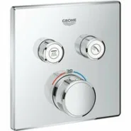 Внешняя часть термостата для душа GROHE Grohtherm SmartControl на 2 потребителя, хром (29124000)