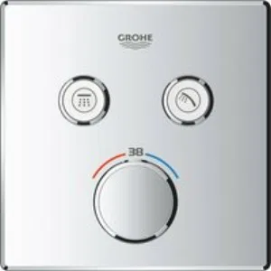 Внешняя часть термостата для душа GROHE Grohtherm SmartControl на 2 потребителя, хром (29124000) Внешняя часть термостата для душа GROHE Grohtherm SmartControl на 2 потребителя, хром (29124000)