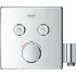 Внешняя часть термостата для душа GROHE Grohtherm SmartControl на 2 потребителя, хром (29125000) Внешняя часть термостата для душа GROHE Grohtherm SmartControl на 2 потребителя, хром (29125000)
