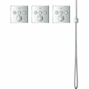 Внешняя часть термостата для душа GROHE Grohtherm SmartControl на 3 потребителя, хром (29126000) Внешняя часть термостата для душа GROHE Grohtherm SmartControl на 3 потребителя, хром (29126000)