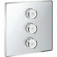 Внешняя часть переключателя потоков GROHE Grohtherm SmartControl на 3 положения, квадратная, хром (29127000)