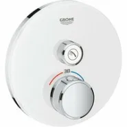 Внешняя часть термостата для душа GROHE Grohtherm SmartControl на 1 потребителя, белая луна (29150LS0)