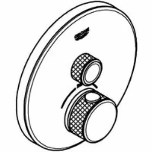 Внешняя часть термостата для душа GROHE Grohtherm SmartControl на 1 потребителя, белая луна (29150LS0) Внешняя часть термостата для душа GROHE Grohtherm SmartControl на 1 потребителя, белая луна (29150LS0)