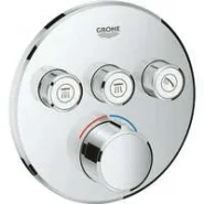 Внешняя часть смесителя для душа GROHE SmartControl круглая, на 3 потребителя, хром (29146000)