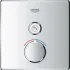 Внешняя часть смесителя для душа GROHE SmartControl квадратная, на 1 потребителя, хром (29147000) Внешняя часть смесителя для душа GROHE SmartControl квадратная, на 1 потребителя, хром (29147000)
